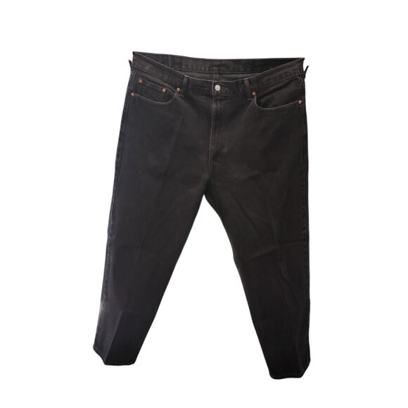 Levi's Black 550 Relaxed Silver Tab? Denim Jeans 100% Cotton 40x30  Levi Strauss - Picture 1 of 4